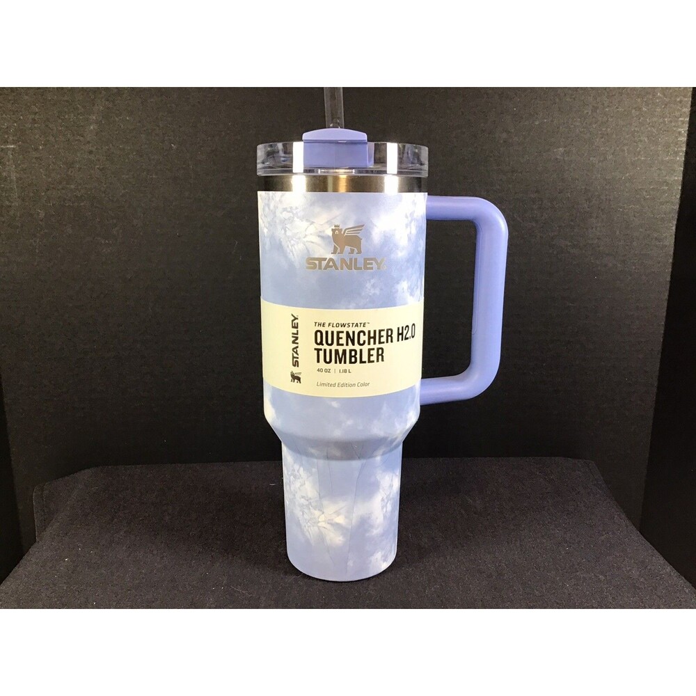 Stanley Flowstate Tumbler 40oz Blue OCEAN TIE DYE LIMITED EDITION Quencher H2.0